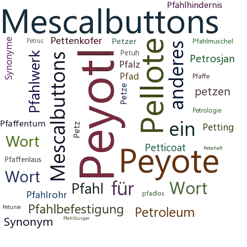Ein anderes Wort für Peyotl - Synonym Peyotl