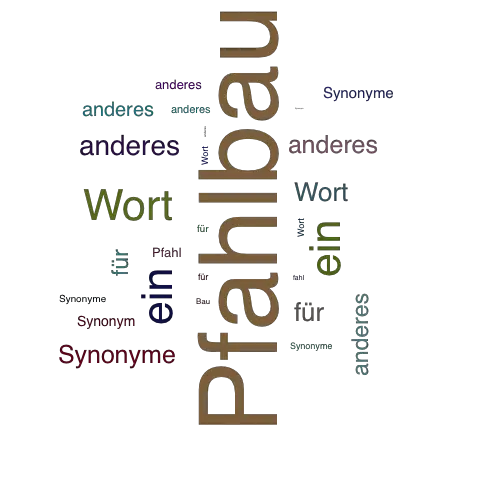 Ein anderes Wort für Pfahlbau - Synonym Pfahlbau