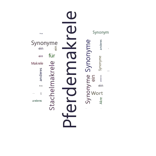 Ein anderes Wort für Pferdemakrele - Synonym Pferdemakrele