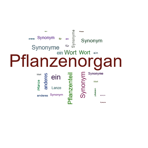 Ein anderes Wort für Pflanzenorgan - Synonym Pflanzenorgan