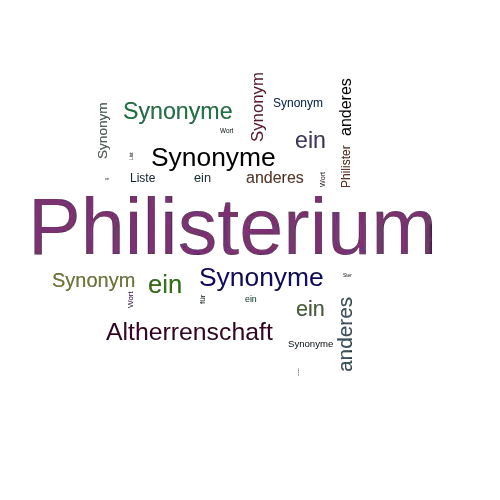 Ein anderes Wort für Philisterium - Synonym Philisterium