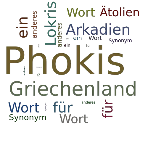 Ein anderes Wort für Phokis - Synonym Phokis
