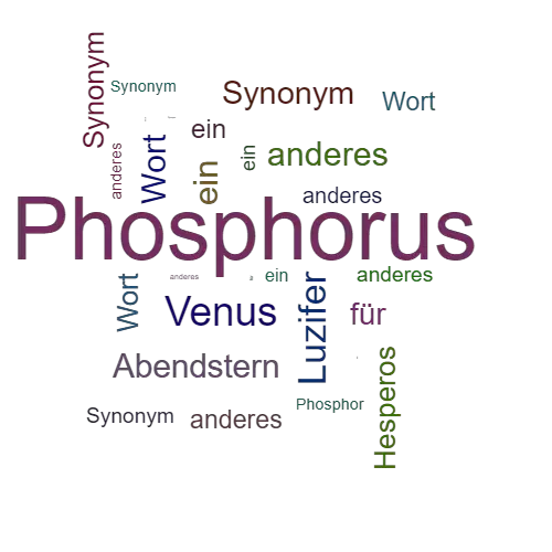 Ein anderes Wort für Phosphorus - Synonym Phosphorus