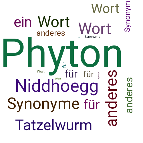 Ein anderes Wort für Phyton - Synonym Phyton