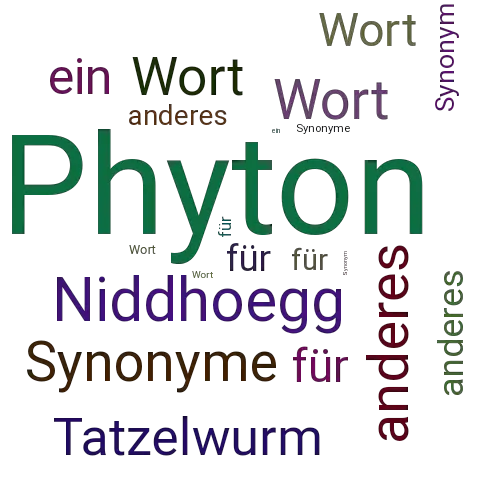 Ein anderes Wort für Phyton - Synonym Phyton