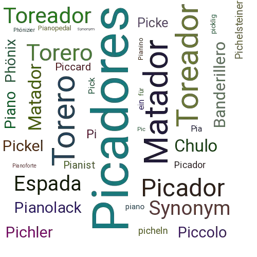 Ein anderes Wort für Picadores - Synonym Picadores