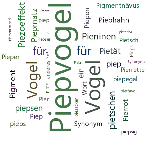Ein anderes Wort für Piepvogel - Synonym Piepvogel