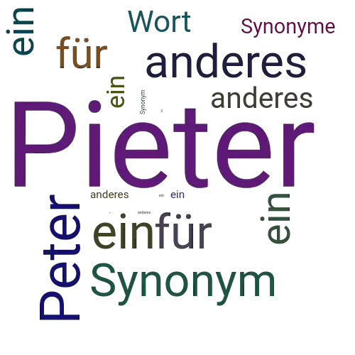 Ein anderes Wort für Pieter - Synonym Pieter