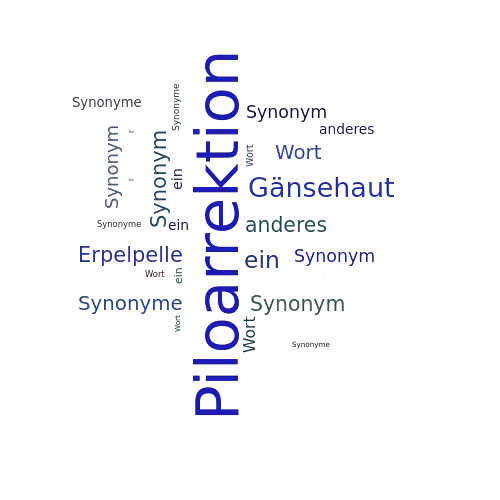 Ein anderes Wort für Piloarrektion - Synonym Piloarrektion