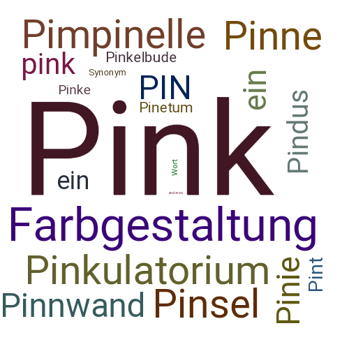 Ein anderes Wort für Pink - Synonym Pink