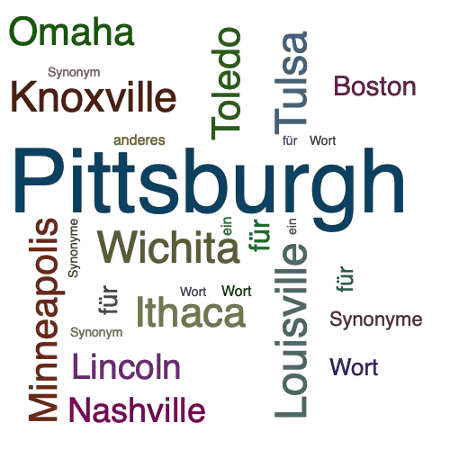 Ein anderes Wort für Pittsburgh - Synonym Pittsburgh