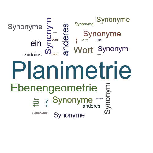 Ein anderes Wort für Planimetrie - Synonym Planimetrie