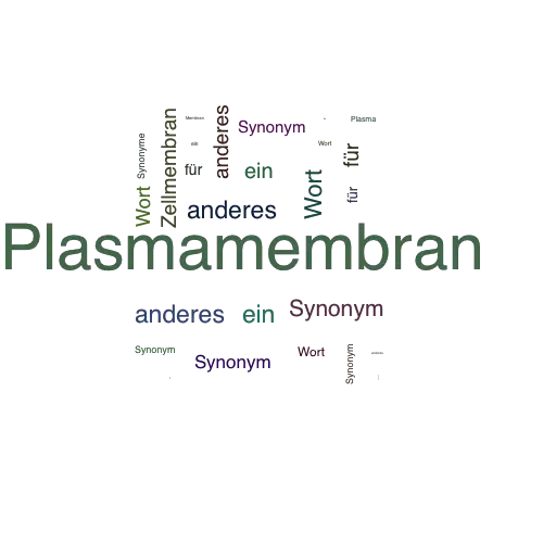 Ein anderes Wort für Plasmamembran - Synonym Plasmamembran