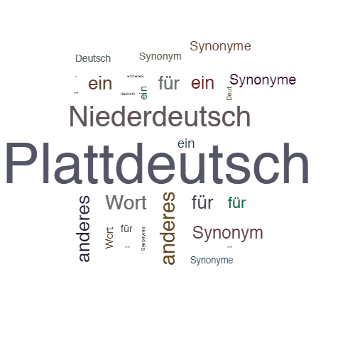 Ein anderes Wort für Plattdeutsch - Synonym Plattdeutsch
