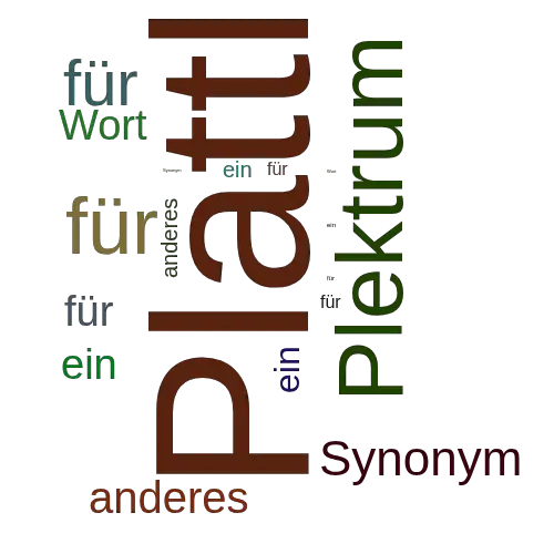 Ein anderes Wort für Plattl - Synonym Plattl