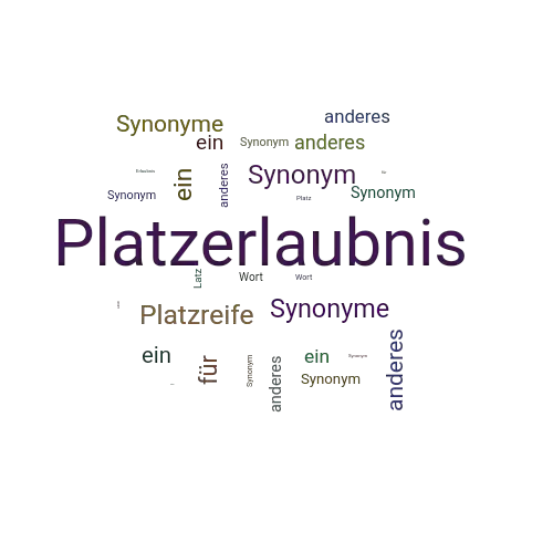 Ein anderes Wort für Platzerlaubnis - Synonym Platzerlaubnis