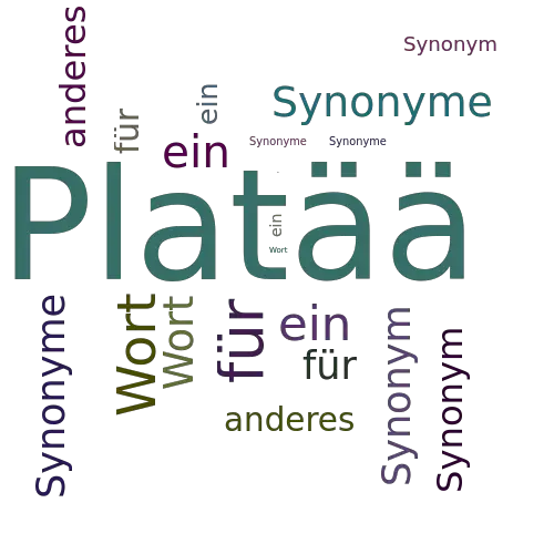 Ein anderes Wort für Platää - Synonym Platää