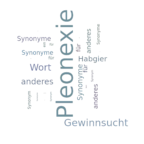 Ein anderes Wort für Pleonexie - Synonym Pleonexie