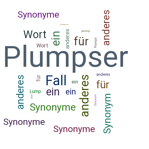Ein anderes Wort für Plumpser - Synonym Plumpser