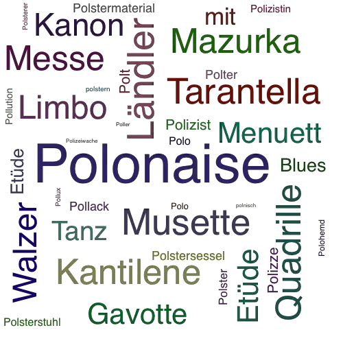 Ein anderes Wort für Polonaise - Synonym Polonaise