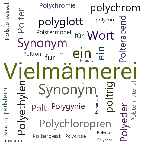 Ein anderes Wort für Polyandrie - Synonym Polyandrie