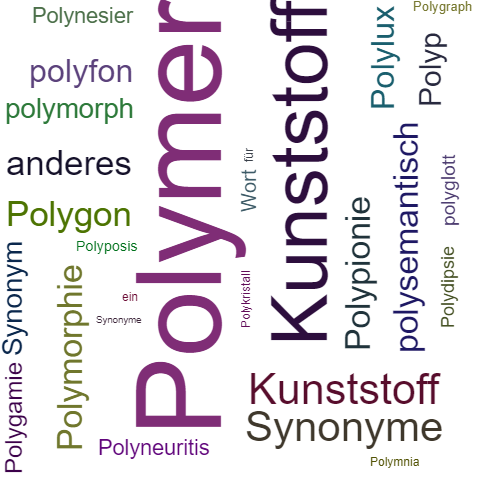 Ein anderes Wort für Polymer - Synonym Polymer