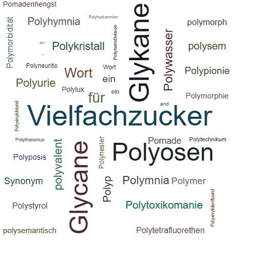 Ein anderes Wort für Polysaccharid - Synonym Polysaccharid