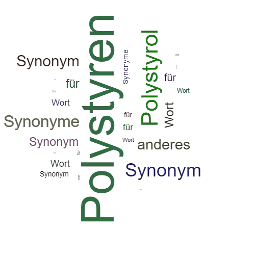 Ein anderes Wort für Polystyren - Synonym Polystyren