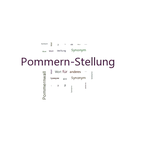 Ein anderes Wort für Pommern-Stellung - Synonym Pommern-Stellung