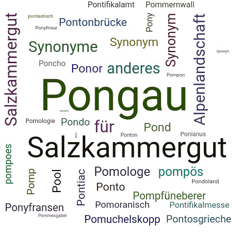Ein anderes Wort für Pongau - Synonym Pongau