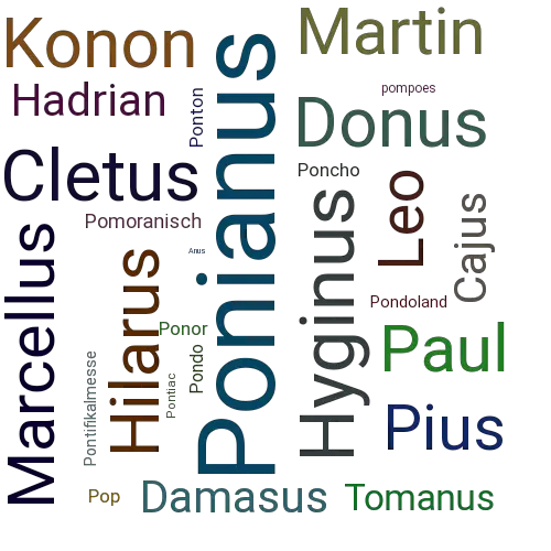 Ein anderes Wort für Ponianus - Synonym Ponianus