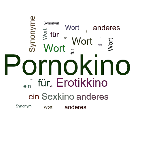 Ein anderes Wort für Pornokino - Synonym Pornokino