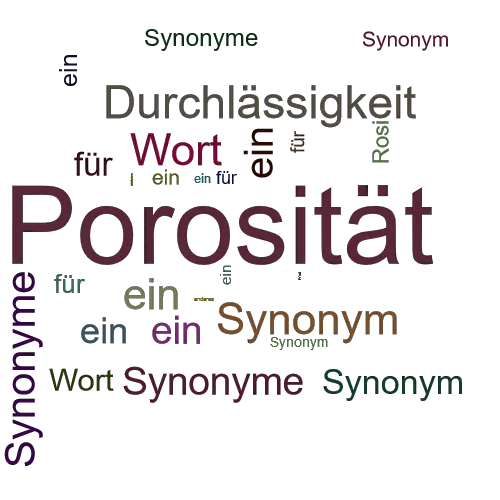 Ein anderes Wort für Porosität - Synonym Porosität