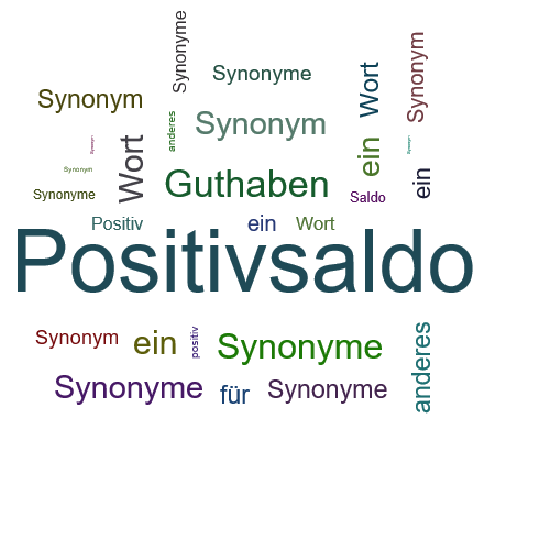 Ein anderes Wort für Positivsaldo - Synonym Positivsaldo