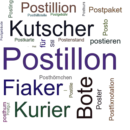 Ein anderes Wort für Postillon - Synonym Postillon