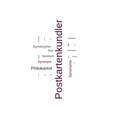 Ein anderes Wort für Postkartenkundler - Synonym Postkartenkundler