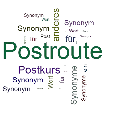 Ein anderes Wort für Postroute - Synonym Postroute