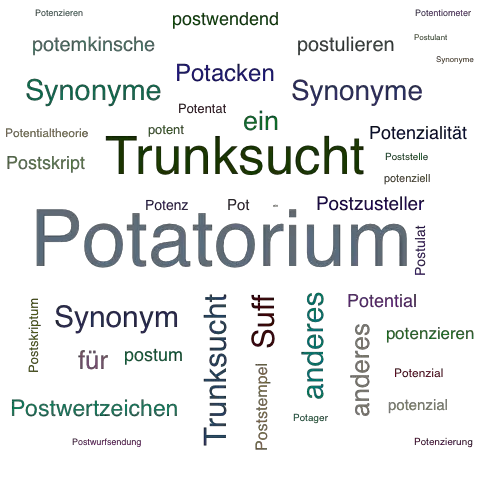 Ein anderes Wort für Potatorium - Synonym Potatorium