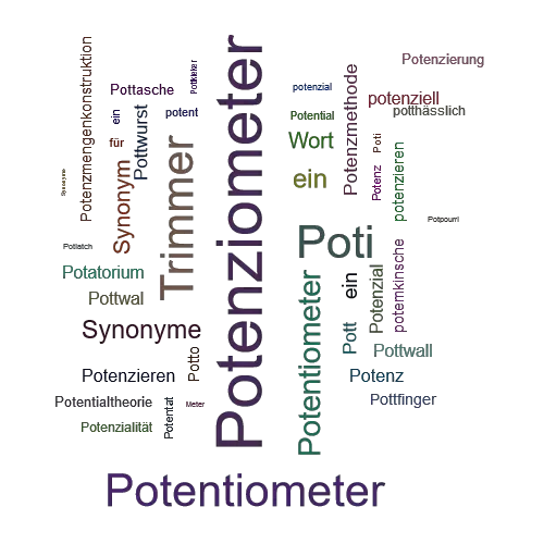 Ein anderes Wort für Potenziometer - Synonym Potenziometer