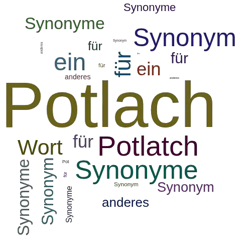 Ein anderes Wort für Potlach - Synonym Potlach