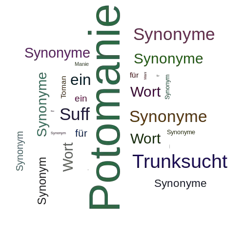 Ein anderes Wort für Potomanie - Synonym Potomanie