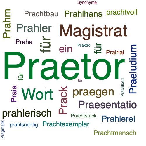 Ein anderes Wort für Praetor - Synonym Praetor