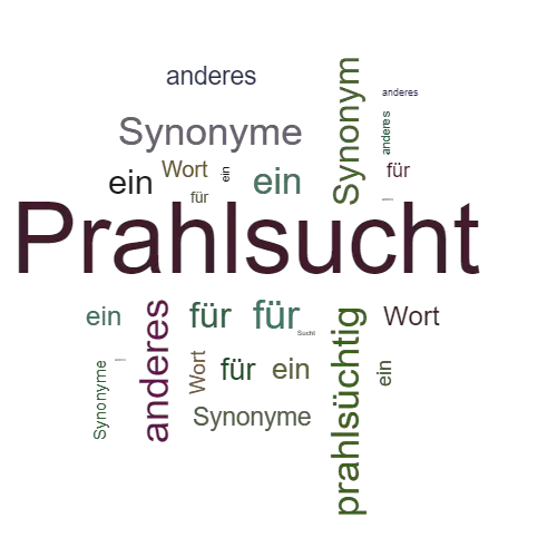 Ein anderes Wort für Prahlsucht - Synonym Prahlsucht