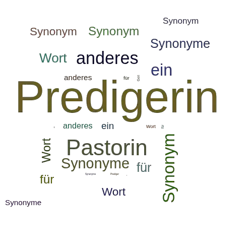 Ein anderes Wort für Predigerin - Synonym Predigerin
