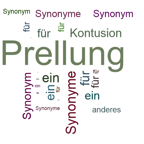 Ein anderes Wort für Prellung - Synonym Prellung