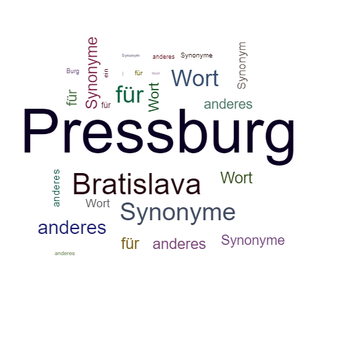 Ein anderes Wort für Pressburg - Synonym Pressburg
