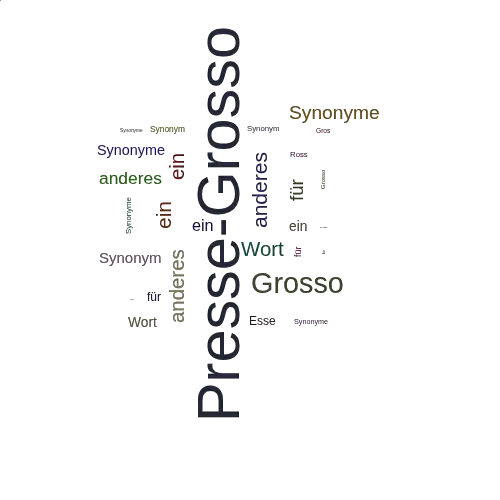 Ein anderes Wort für Presse-Grosso - Synonym Presse-Grosso