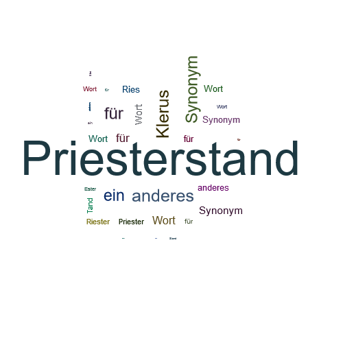 Ein anderes Wort für Priesterstand - Synonym Priesterstand