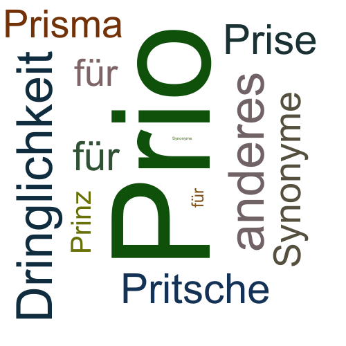 Ein anderes Wort für Prio - Synonym Prio