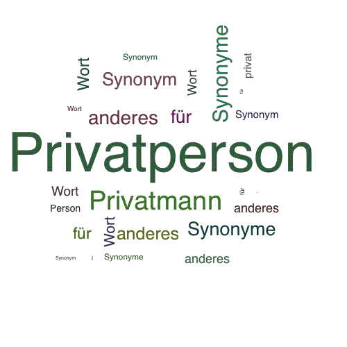 Ein anderes Wort für Privatperson - Synonym Privatperson